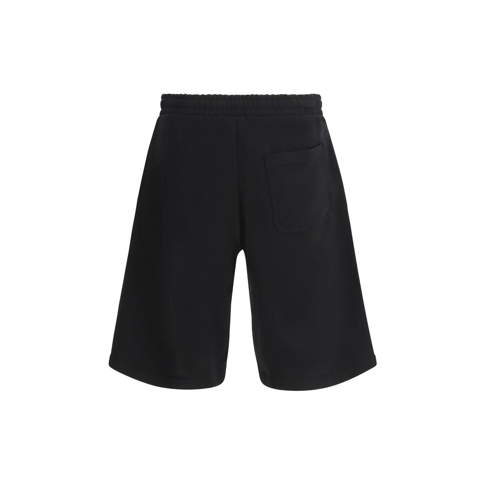 Diesel Black Cotton Bermuda Shorts | Regal Royce
