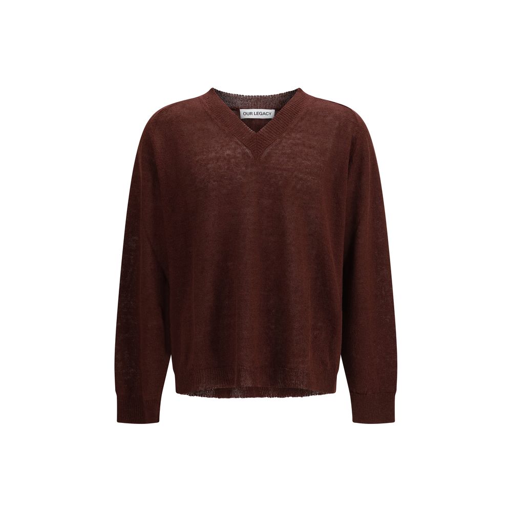 Our Legacy Bordeaux Linen Sweatshirt | Regal Royce