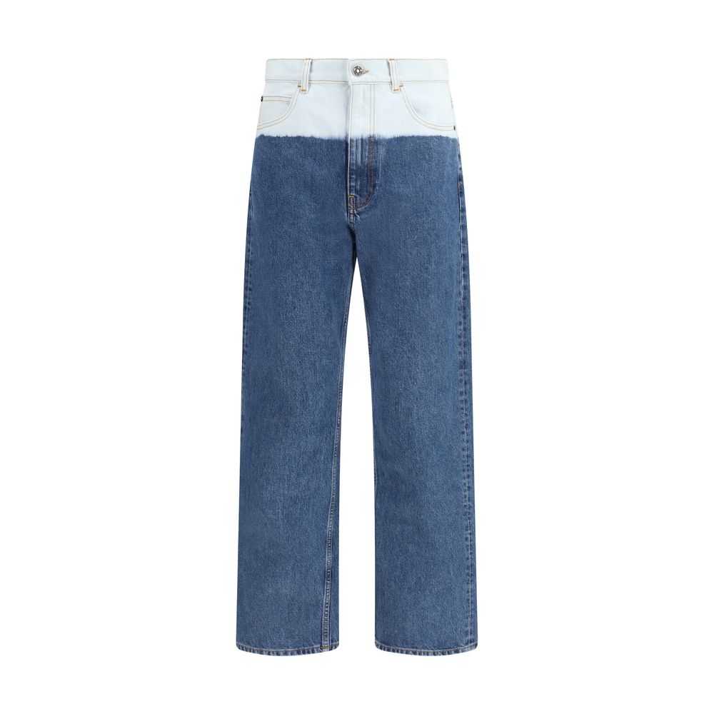 Marni Blue Cotton Straight-Leg Jeans | Regal Royce