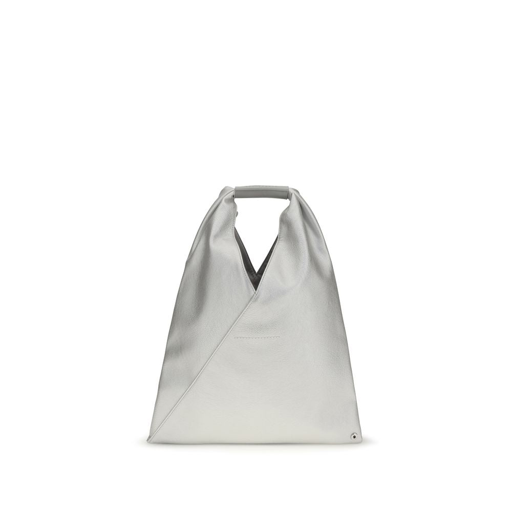 MM6 Silver Polyethylene Handbag | Regal Royce