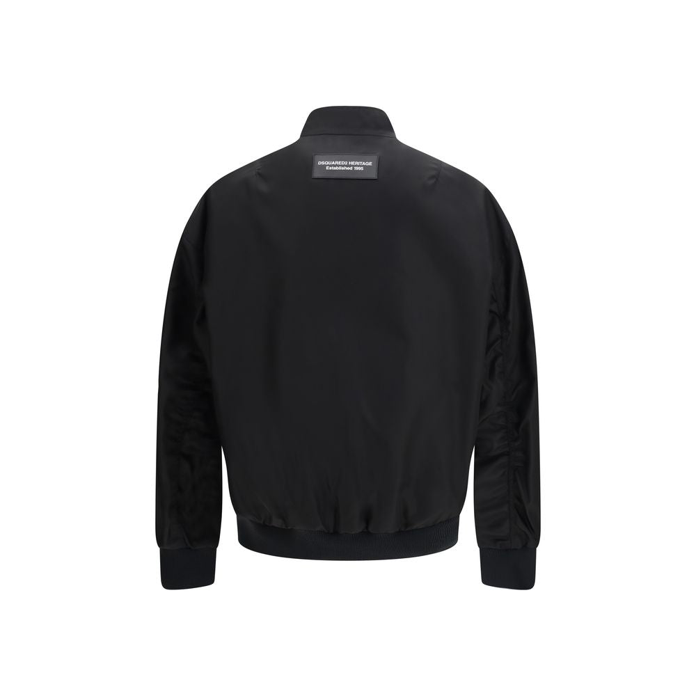 Dsquared² Black Polyamide Bomber | Regal Royce