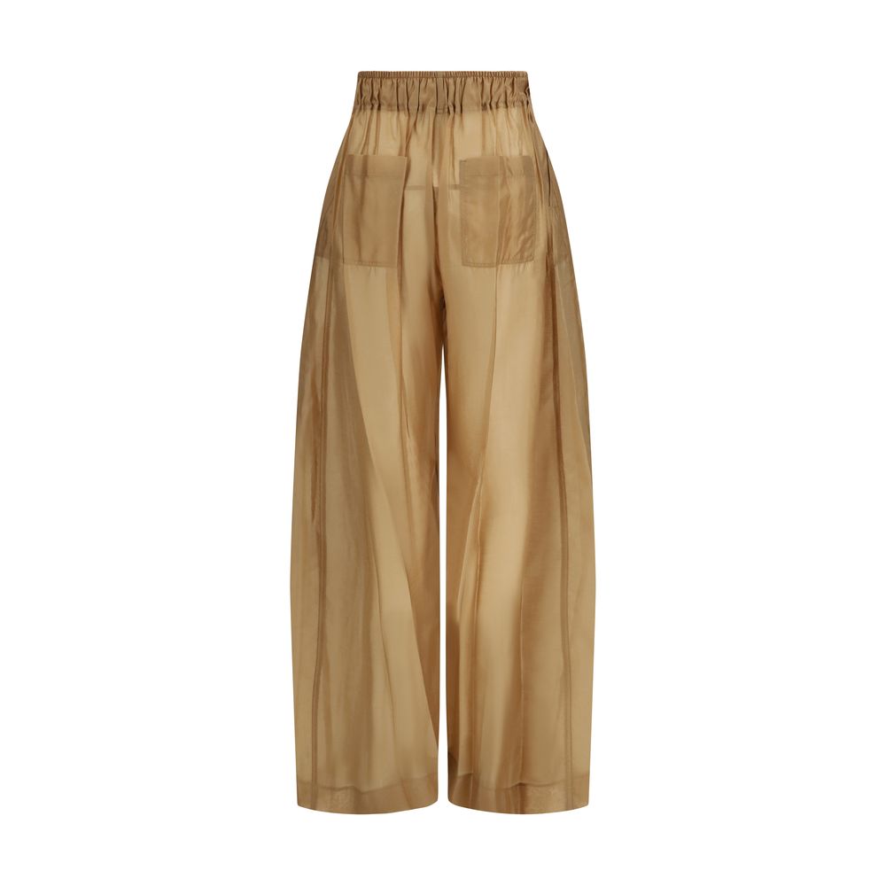 The Latest Beige Lyocell Casual Pants | Regal Royce
