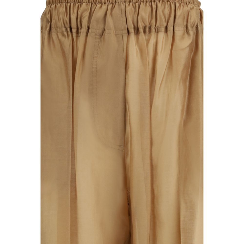 The Latest Beige Lyocell Casual Pants | Regal Royce