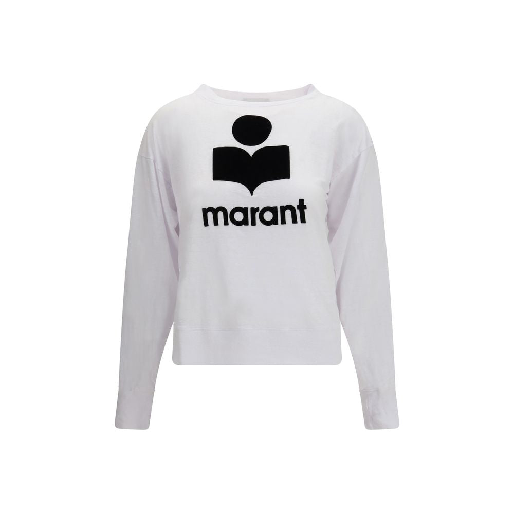 Marant Etoile White Linen Sweatshirt | Regal Royce