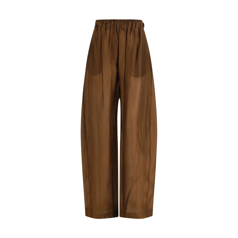 The Latest Brown Lyocell Casual Pants | Regal Royce