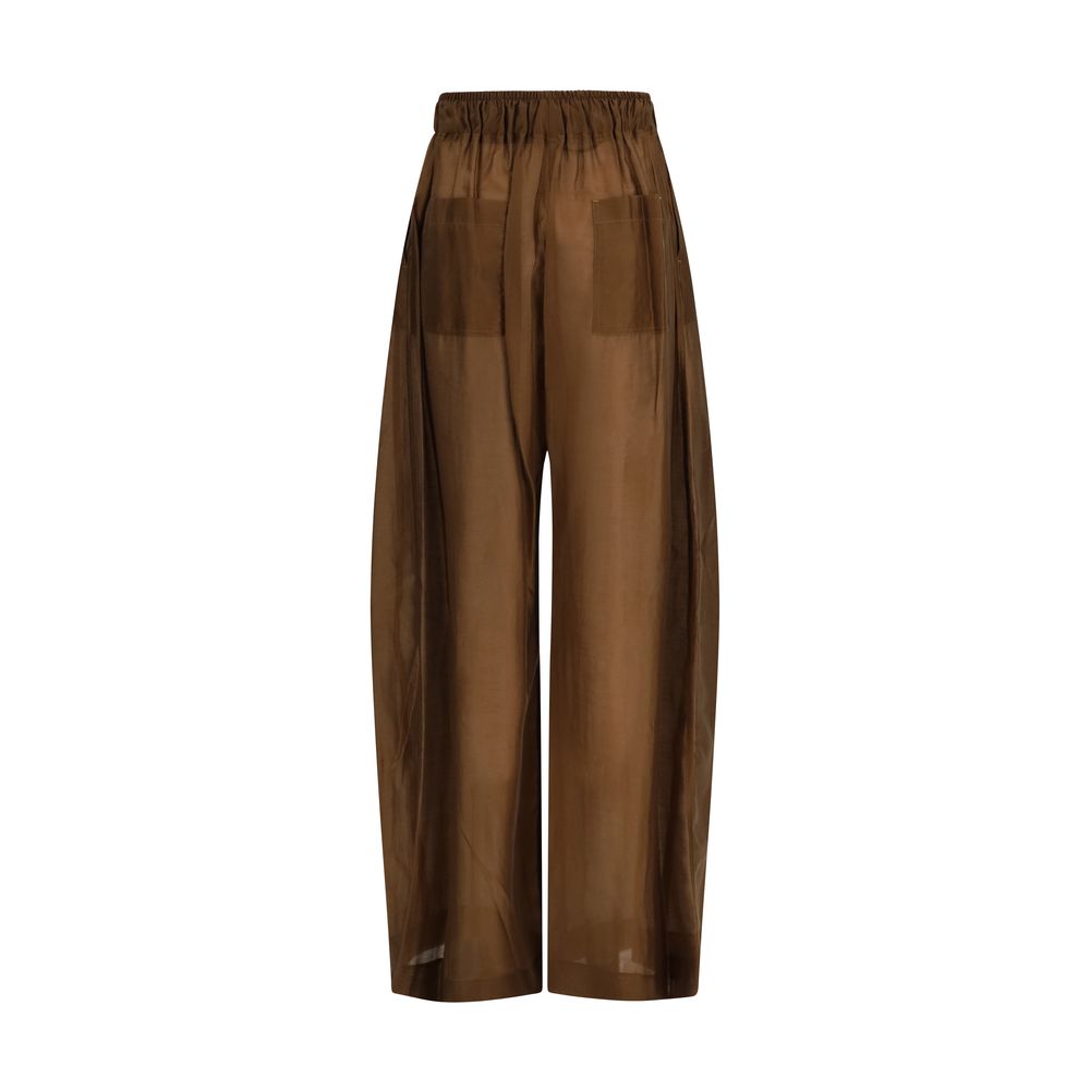 The Latest Brown Lyocell Casual Pants | Regal Royce