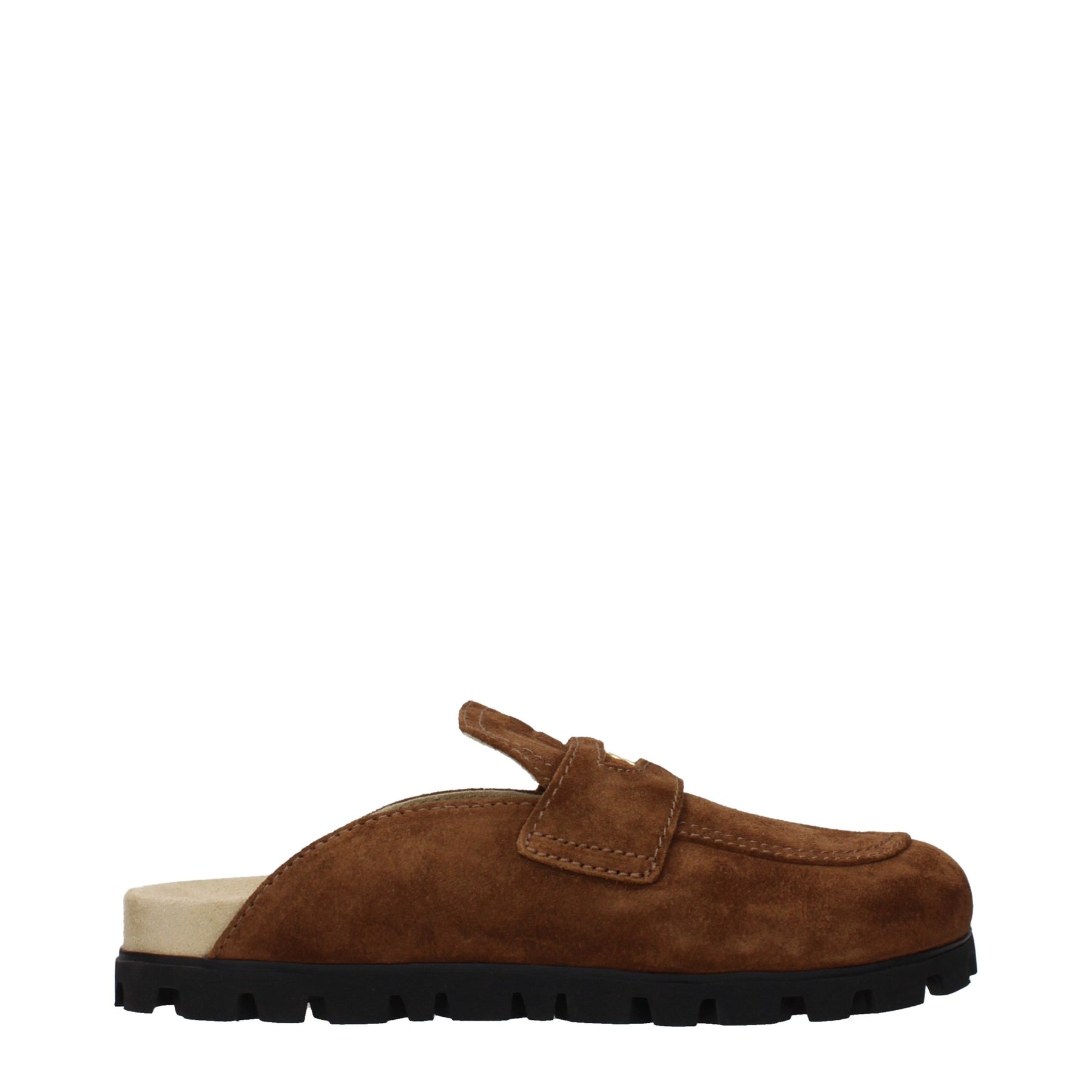 Miu Miu Brown Leather Slippers | Regal Royce