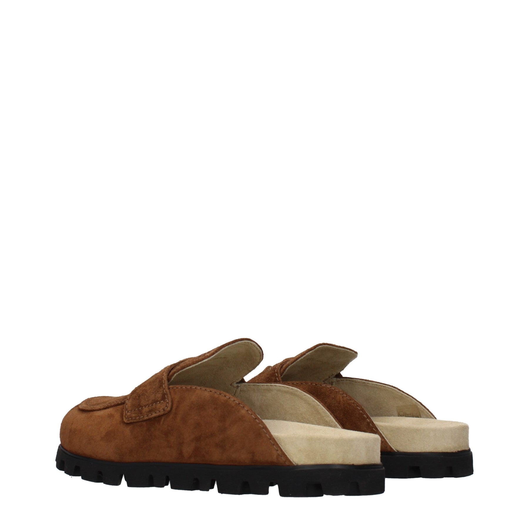 Miu Miu Brown Leather Slippers | Regal Royce