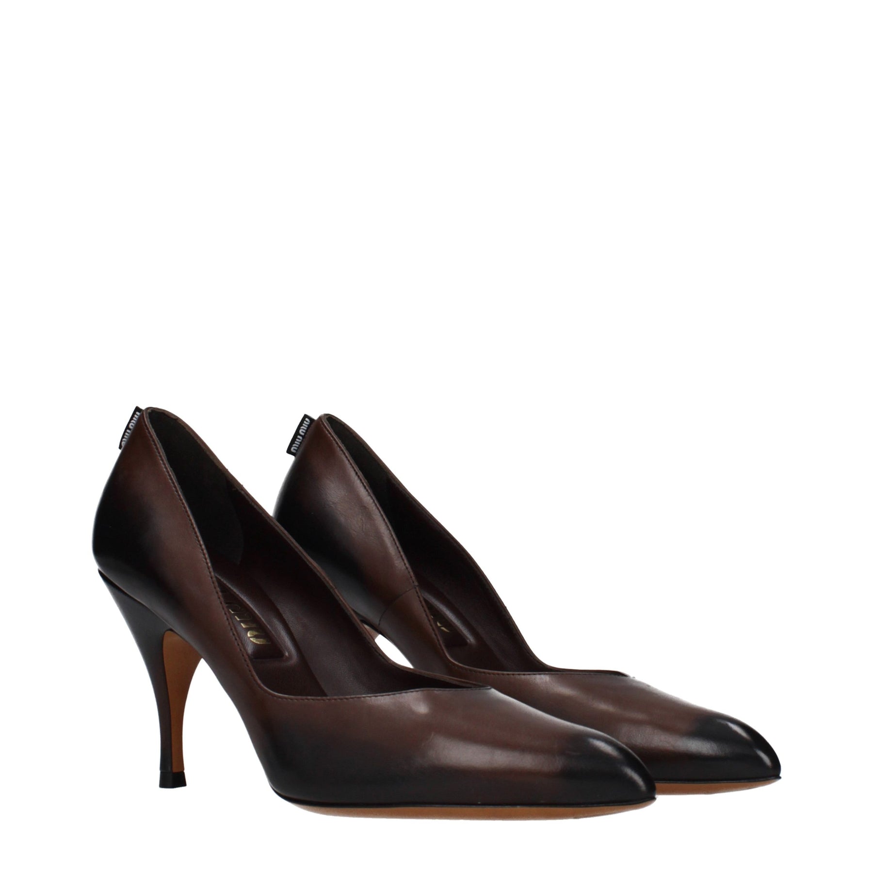 Miu Miu Brown Leather High Heel Pumps | Regal Royce