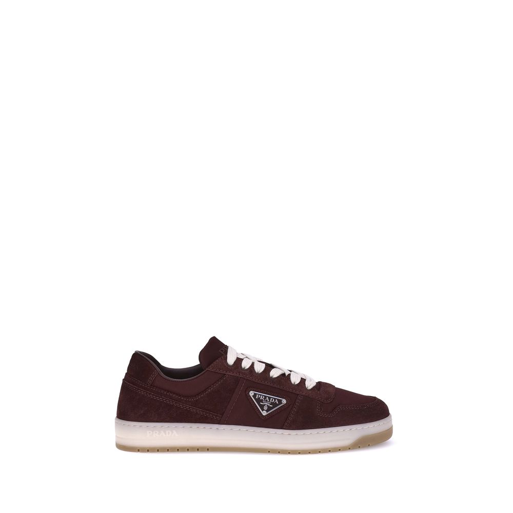 Prada Bordeaux Calf Leather Bos Taurus Low Top Sneakers | Regal Royce