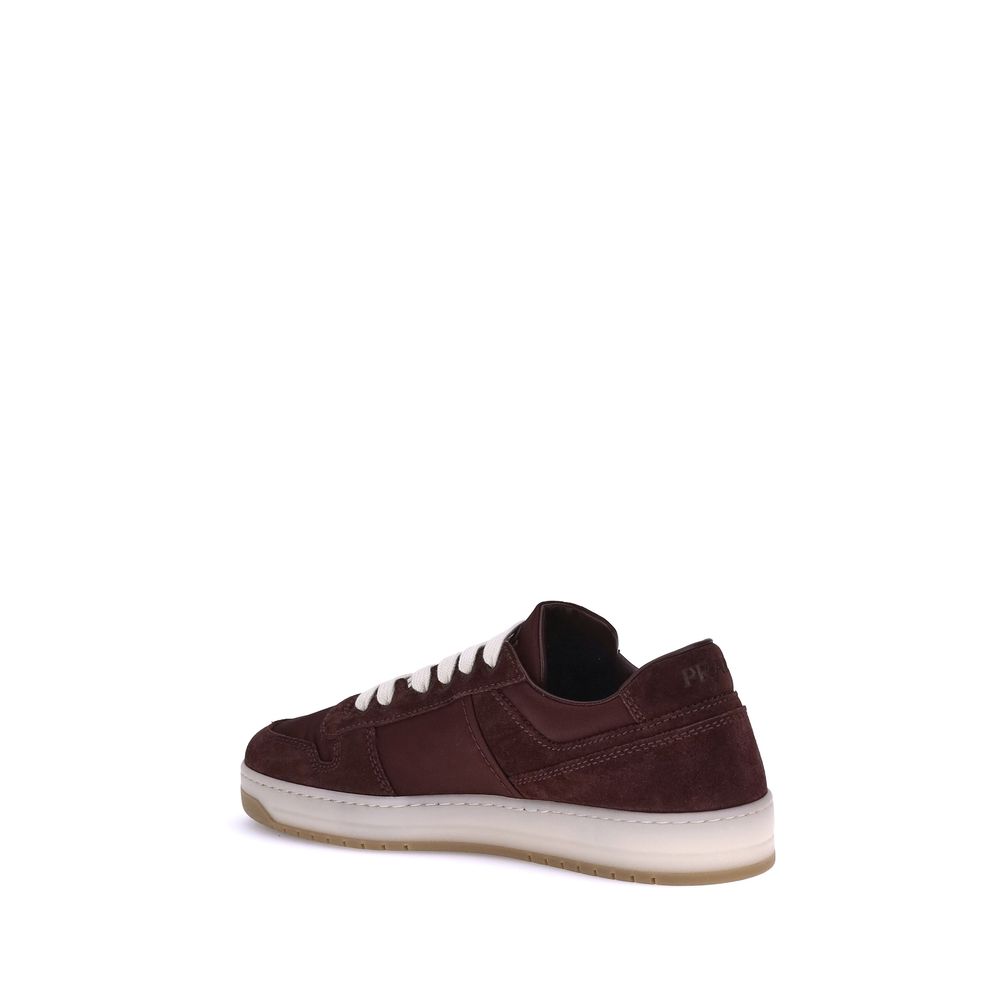 Prada Bordeaux Calf Leather Bos Taurus Low Top Sneakers | Regal Royce
