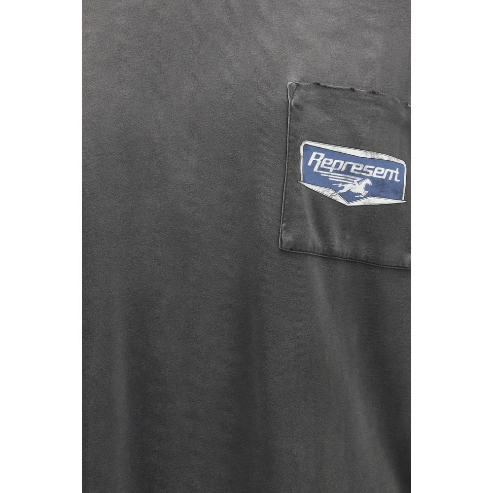 Represent Black Cotton T-Shirt | Regal Royce