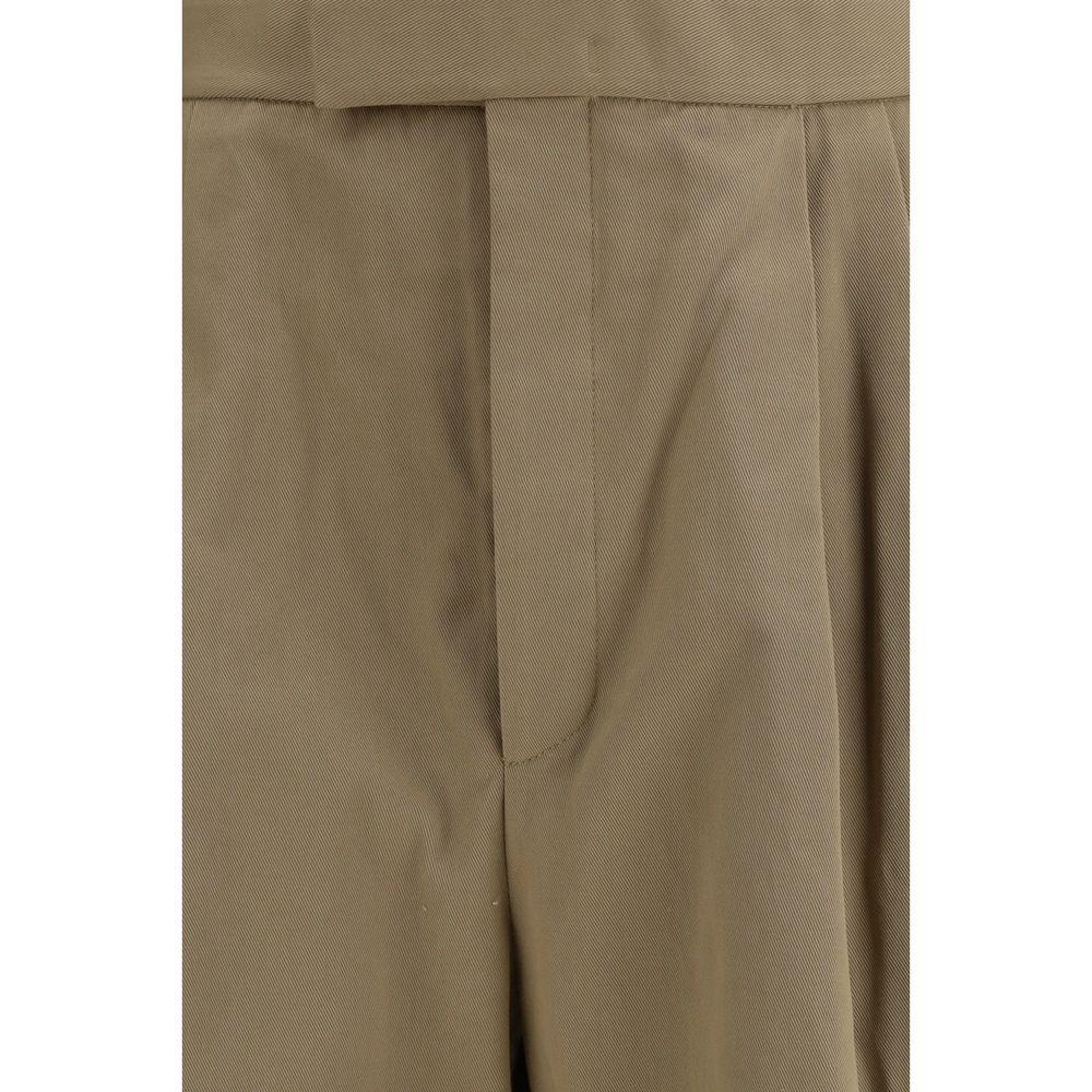 Thom Browne Beige Cotton Casual Pants | Regal Royce