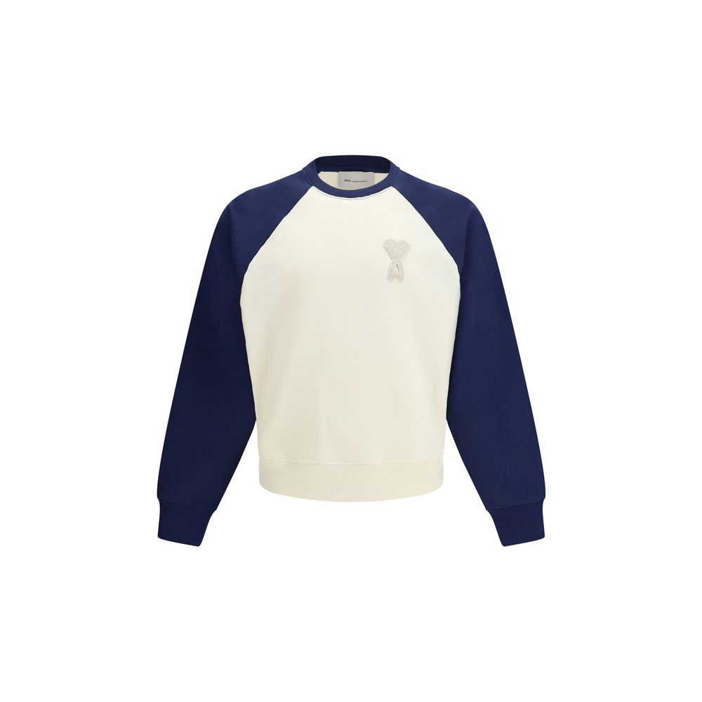 Ami Paris White Cotton Sweatshirt | Regal Royce