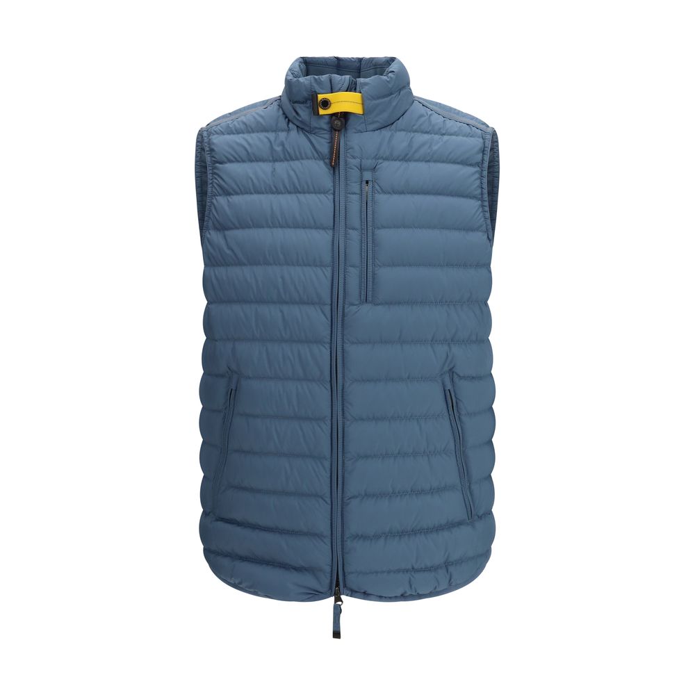 Parajumpers Blue Polyester Sleveless Jacket | Regal Royce