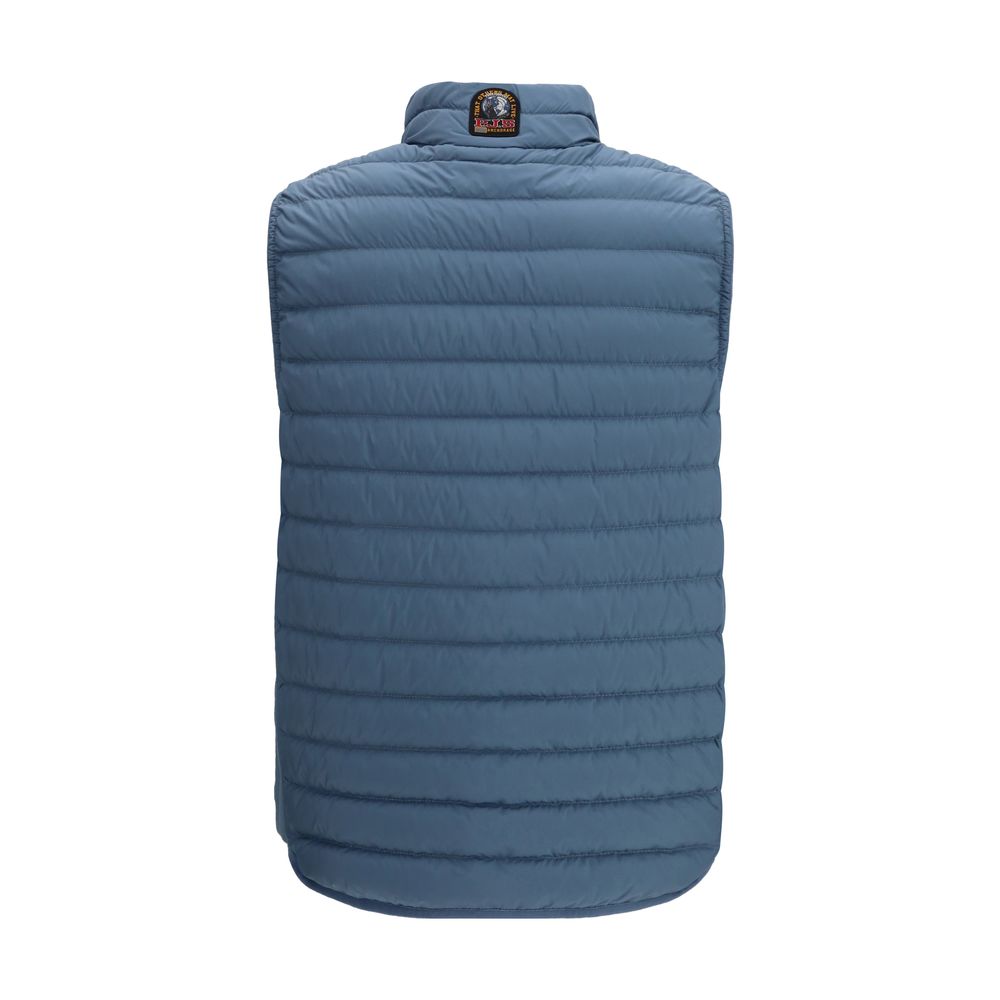 Parajumpers Blue Polyester Sleveless Jacket | Regal Royce