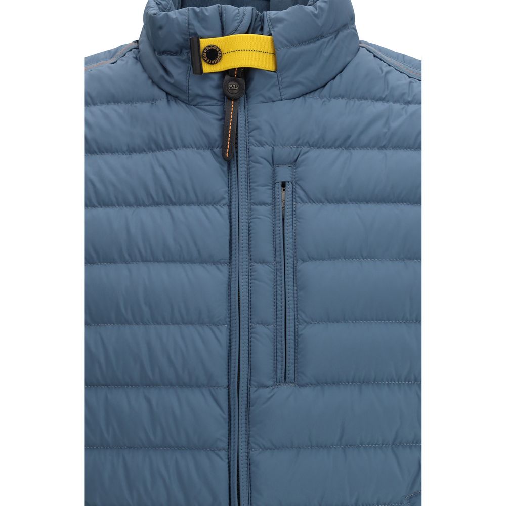 Parajumpers Blue Polyester Sleveless Jacket | Regal Royce
