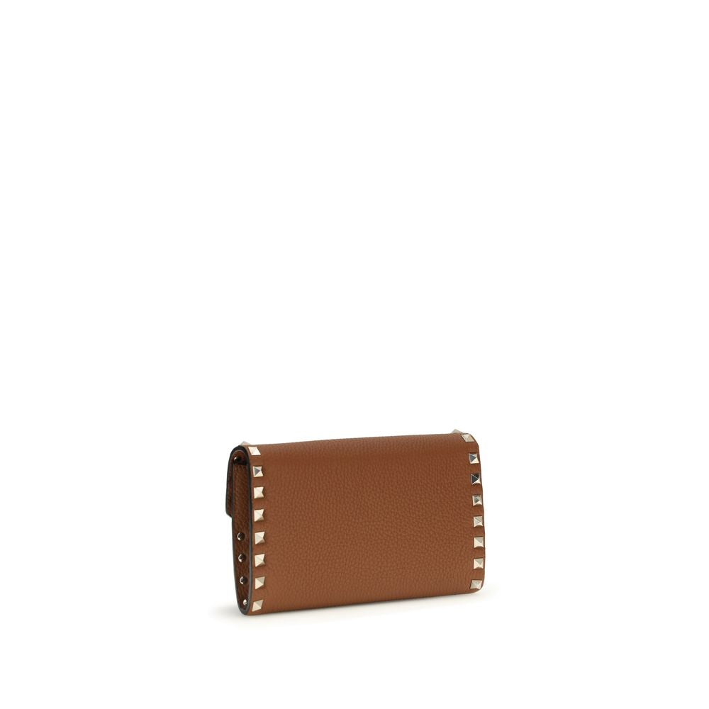 Valentino Garavani Brown Calf Leather Bos Taurus Wallet | Regal Royce