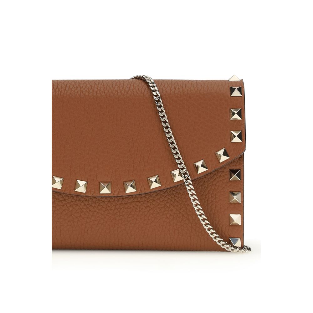 Valentino Garavani Brown Calf Leather Bos Taurus Wallet | Regal Royce