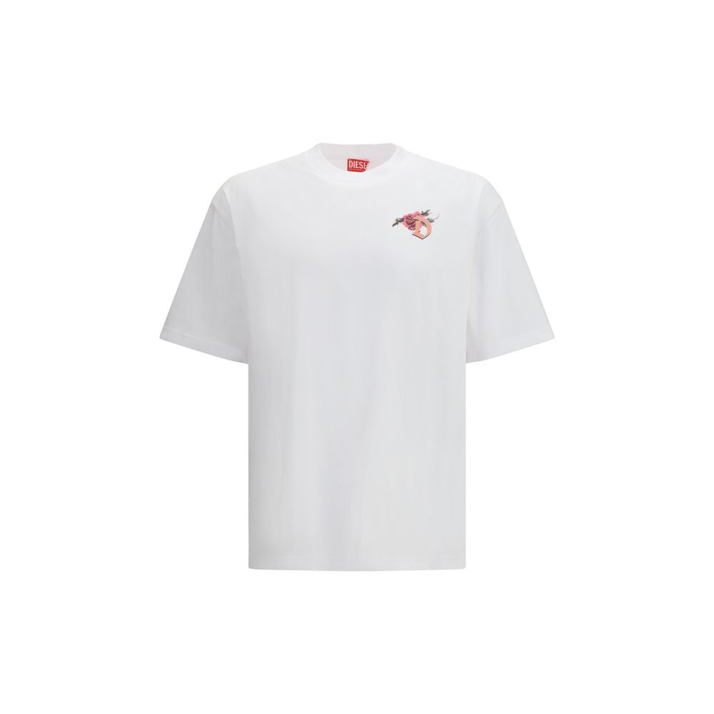 Diesel White Cotton T-Shirt | Regal Royce