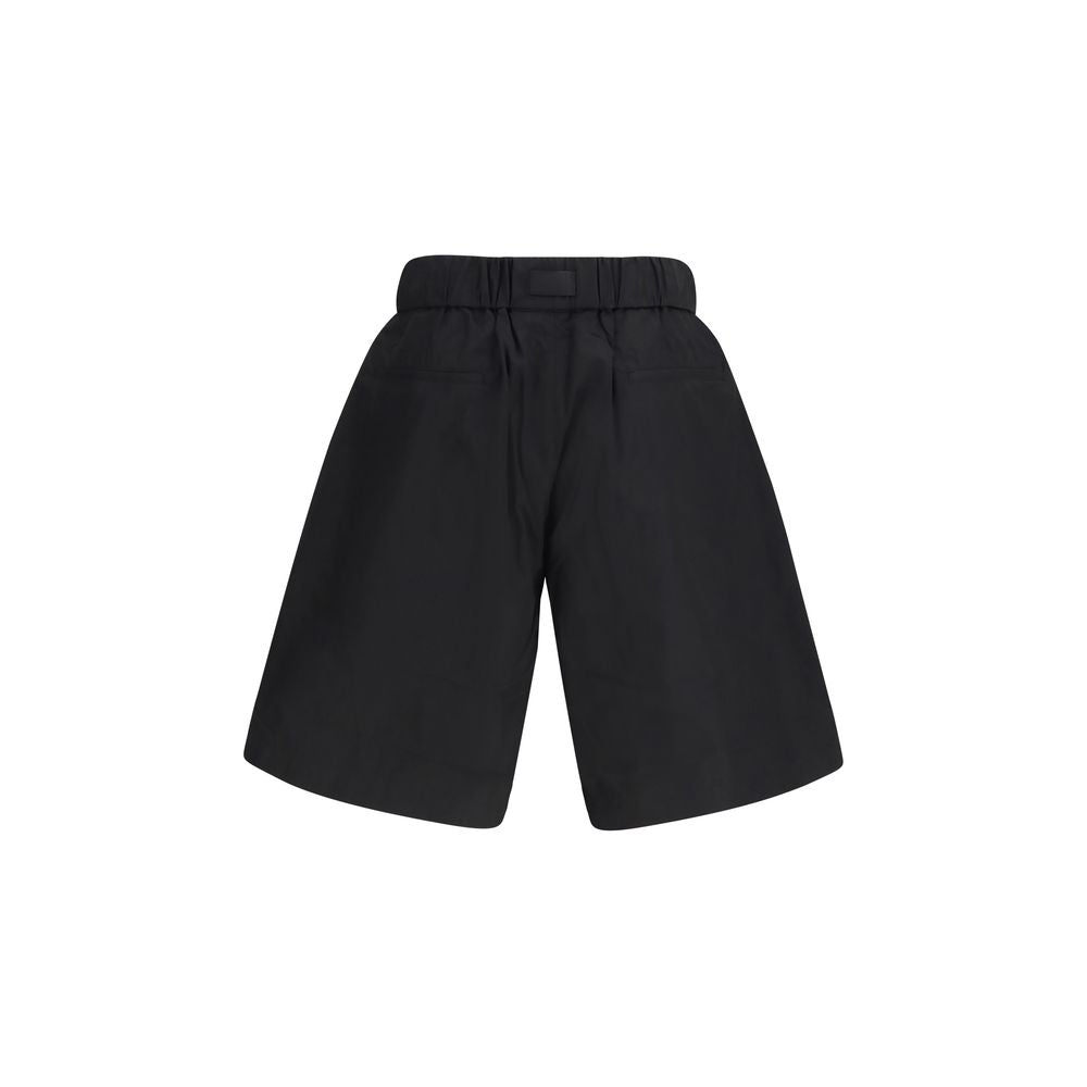 Y-3 Black Cotton Bermuda Shorts | Regal Royce
