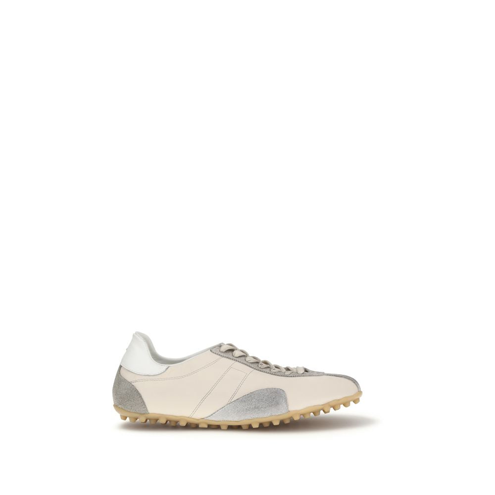 Maison Margiela Beige Calf Leather Bos Taurus Athletic Sneakers | Regal Royce