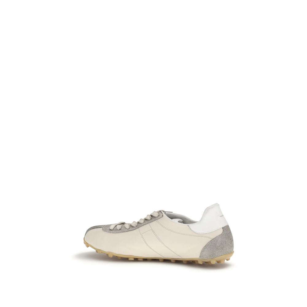 Maison Margiela Beige Calf Leather Bos Taurus Athletic Sneakers | Regal Royce