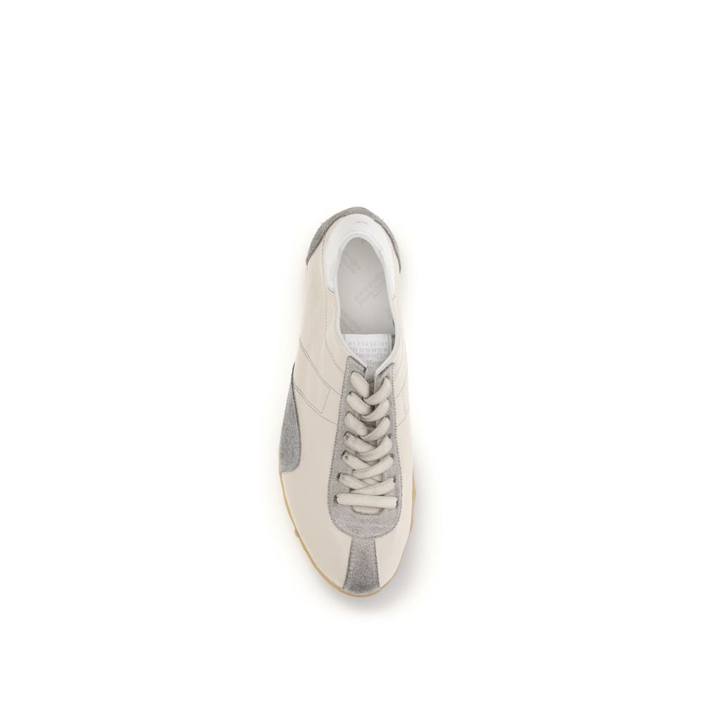 Maison Margiela Beige Calf Leather Bos Taurus Athletic Sneakers | Regal Royce