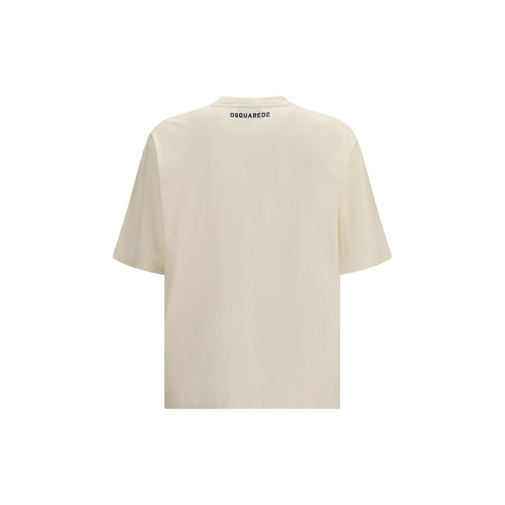 Dsquared² Beige Cotton T-Shirt | Regal Royce