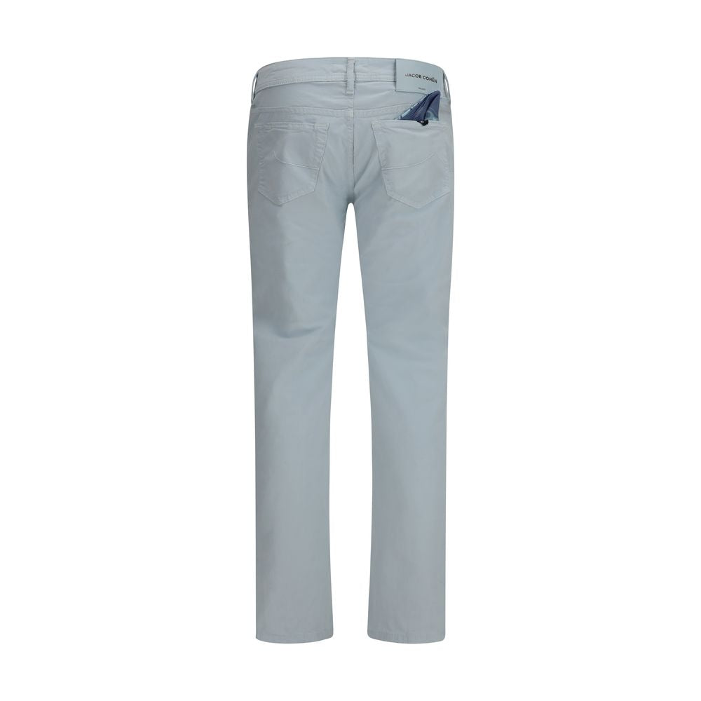 Jacob Cohen Blue Cotton Pants | Regal Royce