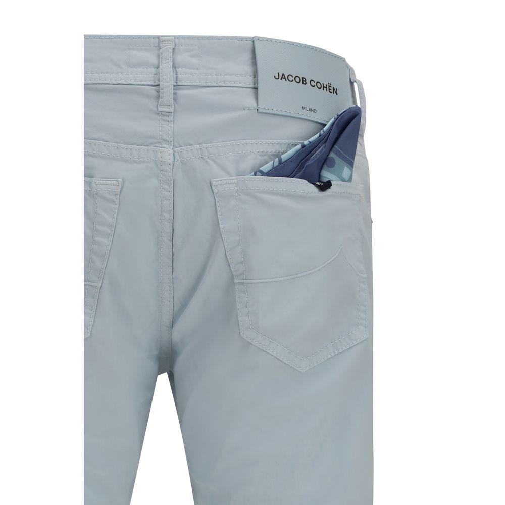 Jacob Cohen Blue Cotton Pants | Regal Royce