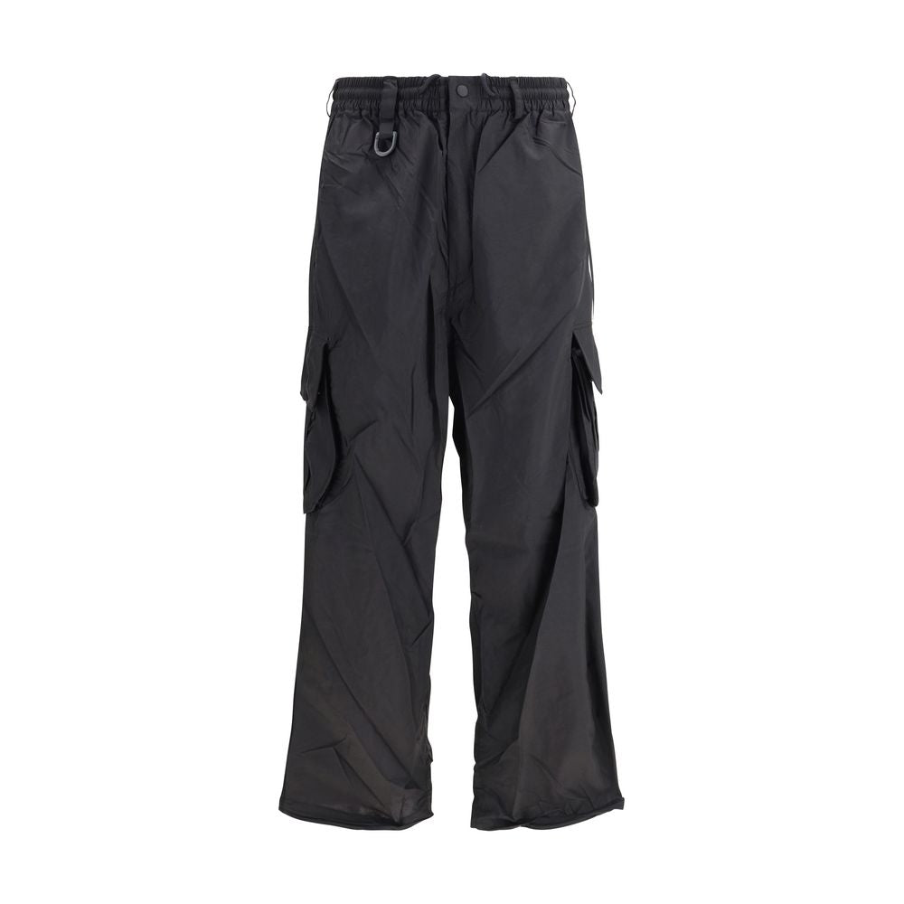 Y-3 Black Polyamide Cargo Pants | Regal Royce