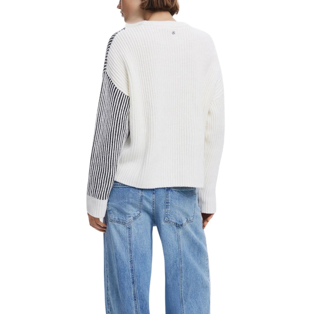 Desigual Cream Cotton Sweatshirt | Regal Royce