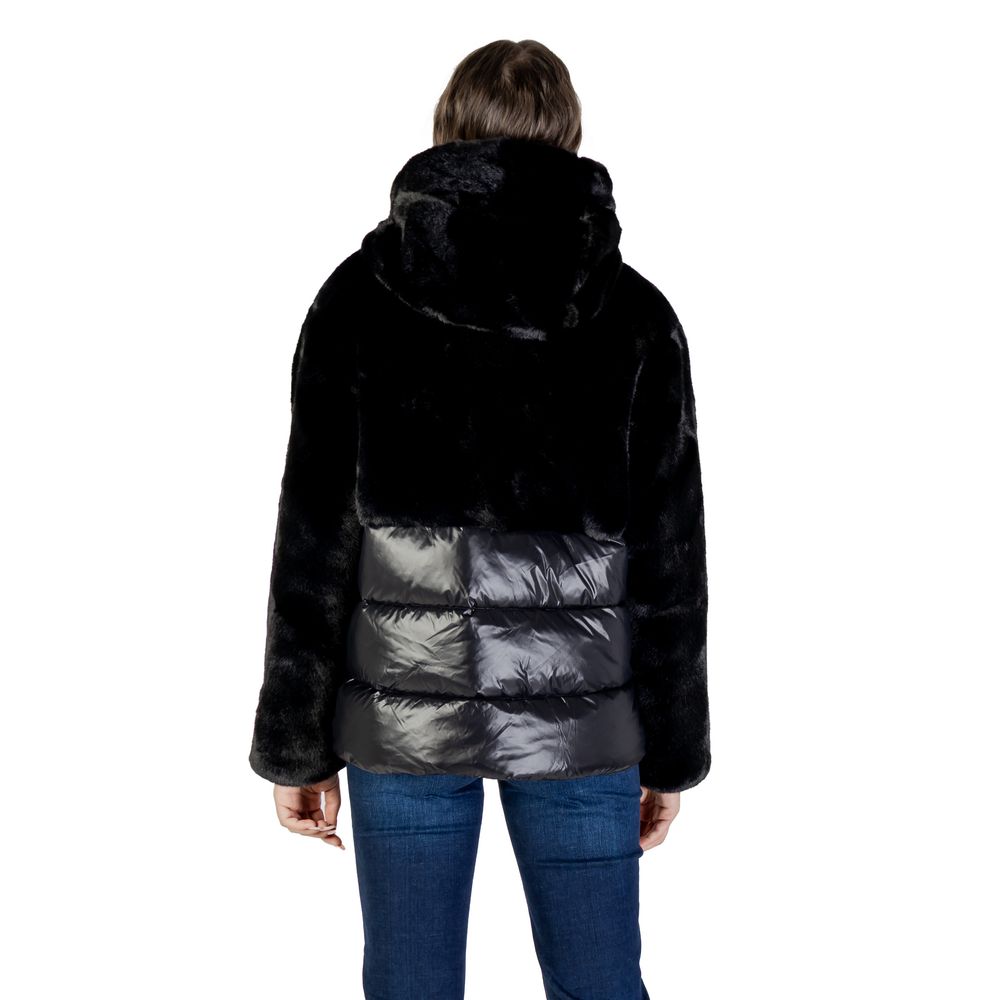 Blauer Black Polyester Coat | Regal Royce