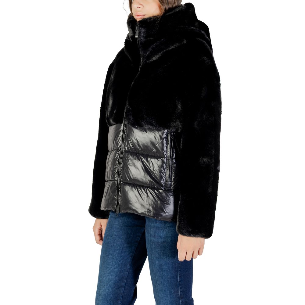 Blauer Black Polyester Coat | Regal Royce