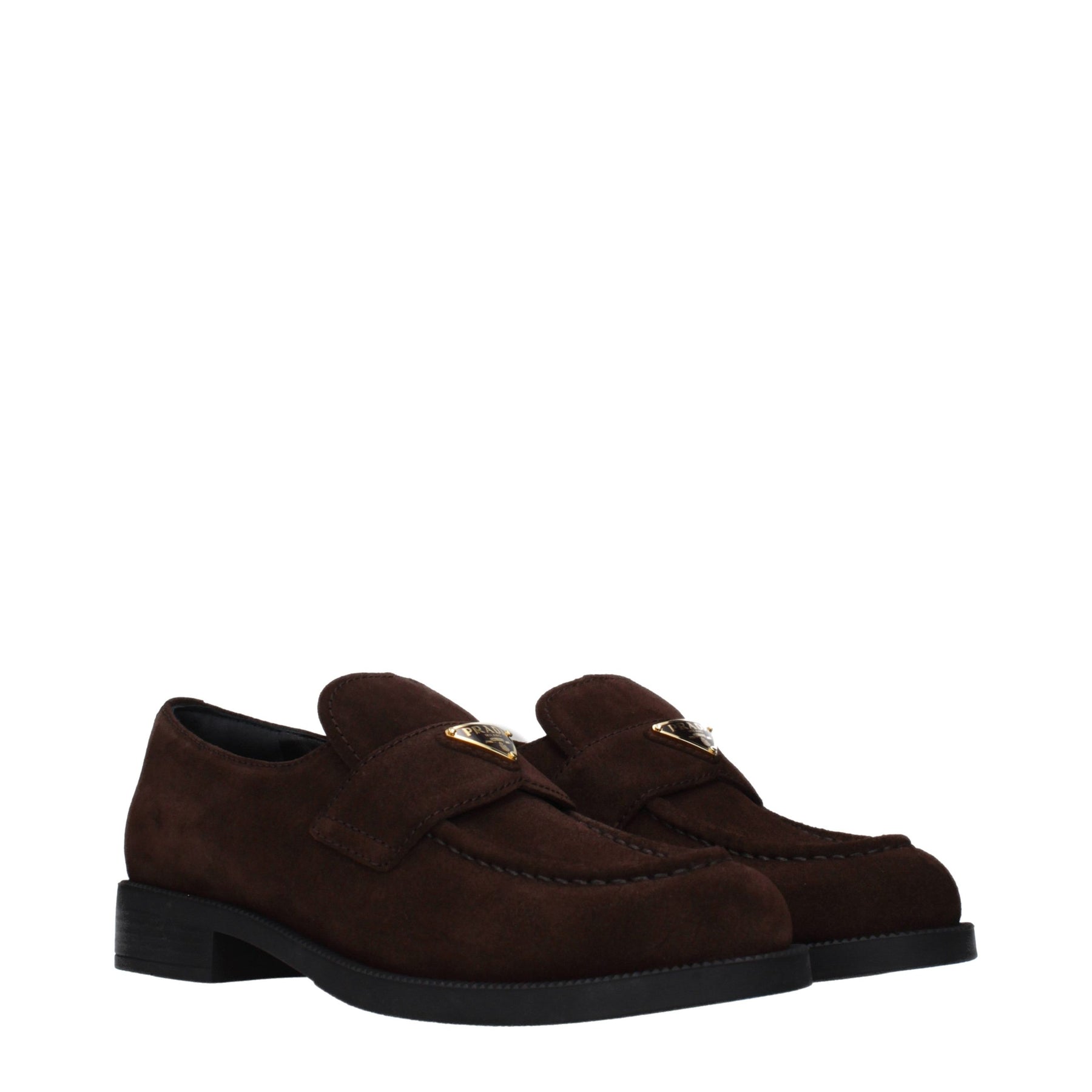Prada Brown Leather Slip-On Loafers | Regal Royce