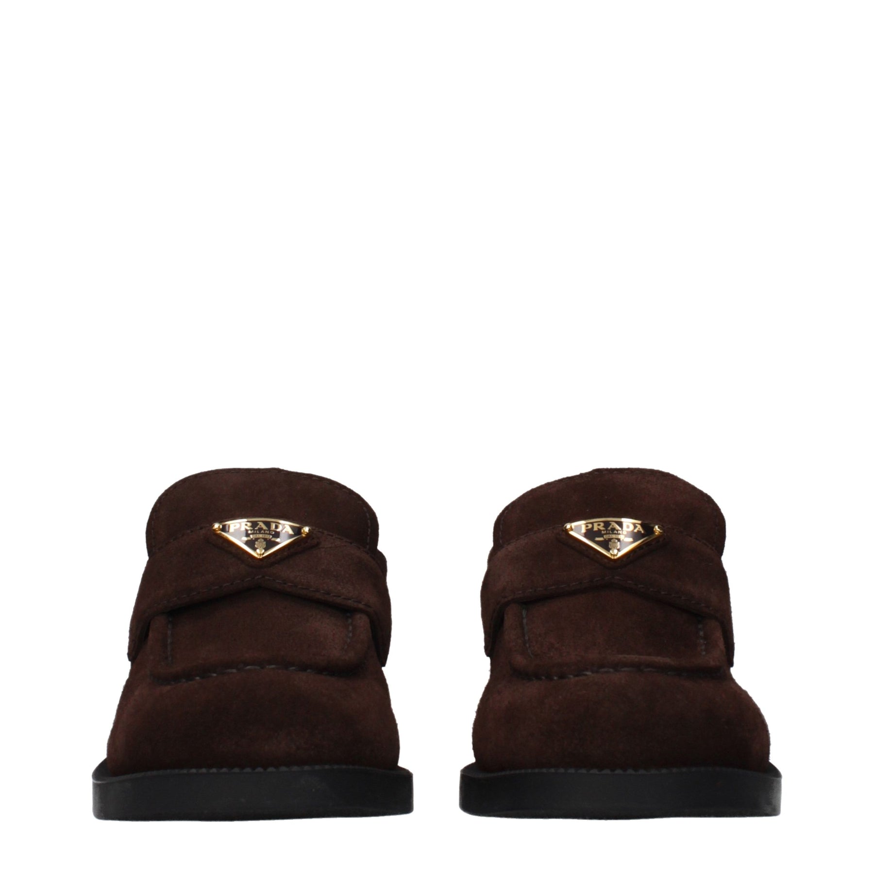 Prada Brown Leather Slip-On Loafers | Regal Royce