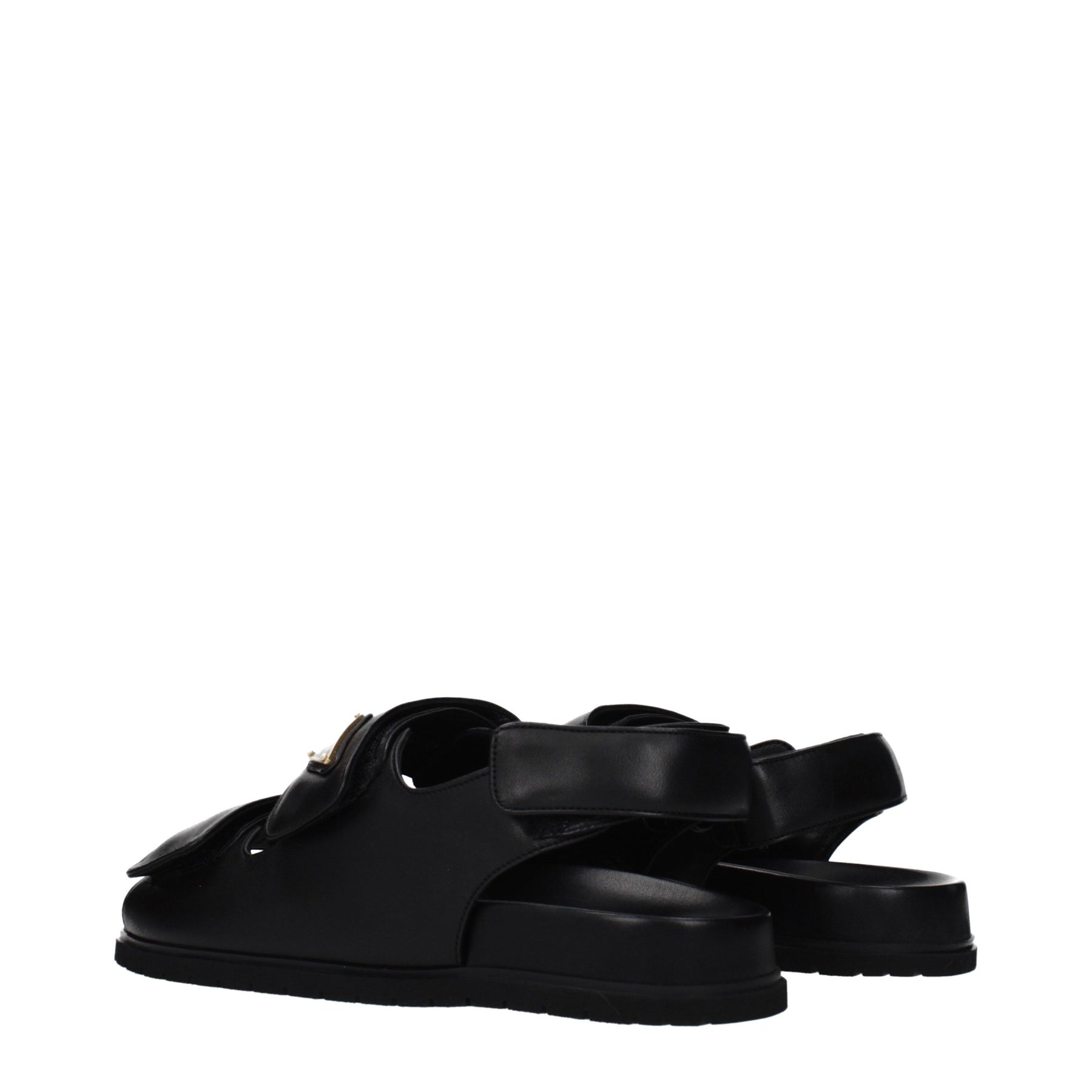 Prada Black Leather Sandals | Regal Royce