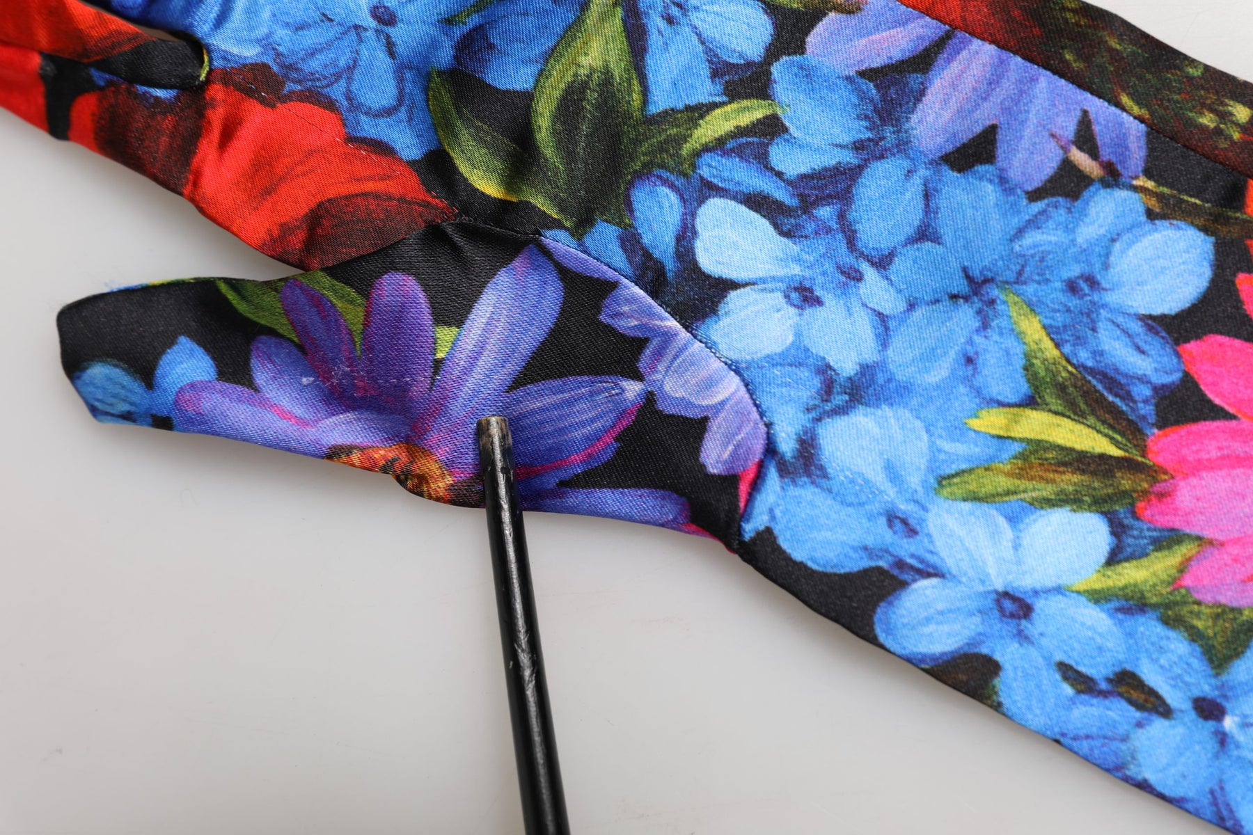 Dolce & Gabbana Multicolor Floral Print Elbow Length Women Gloves | Regal Royce