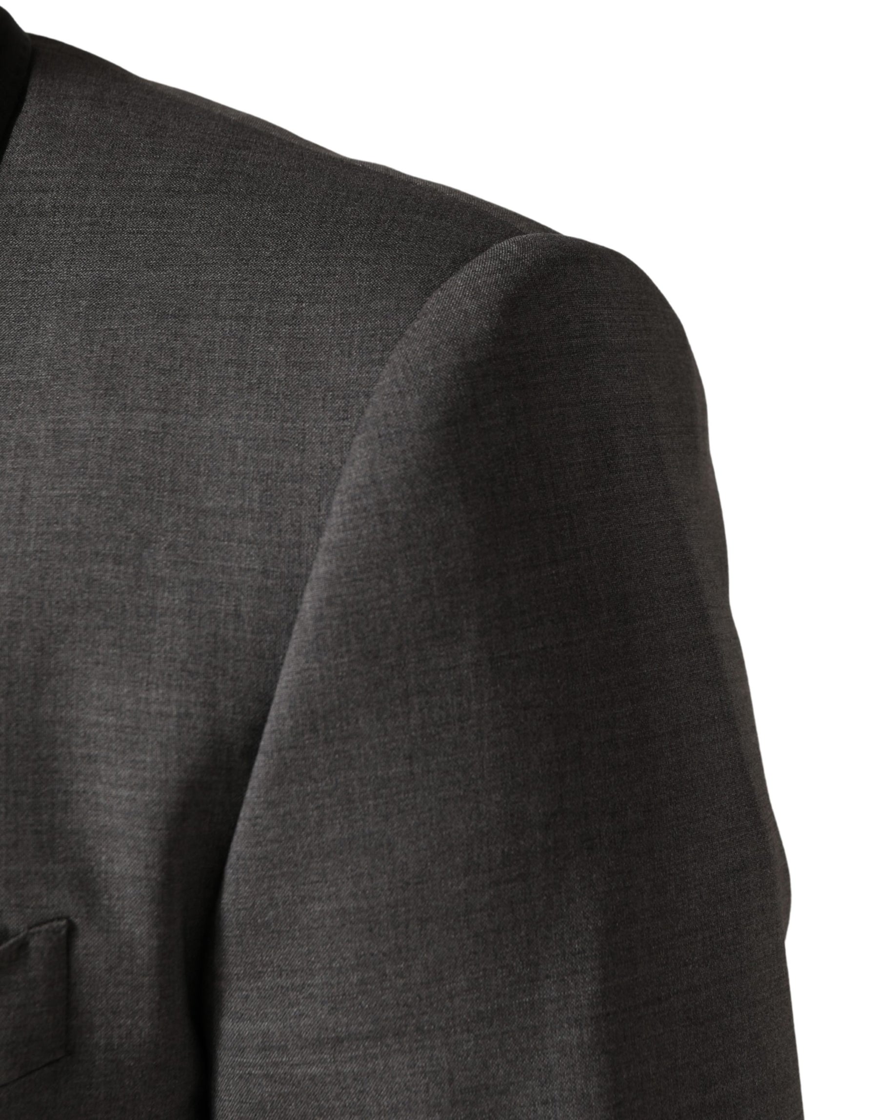 Dolce & Gabbana Gray Wool Single Breasted 1 Button 3PC Suit | Regal Royce