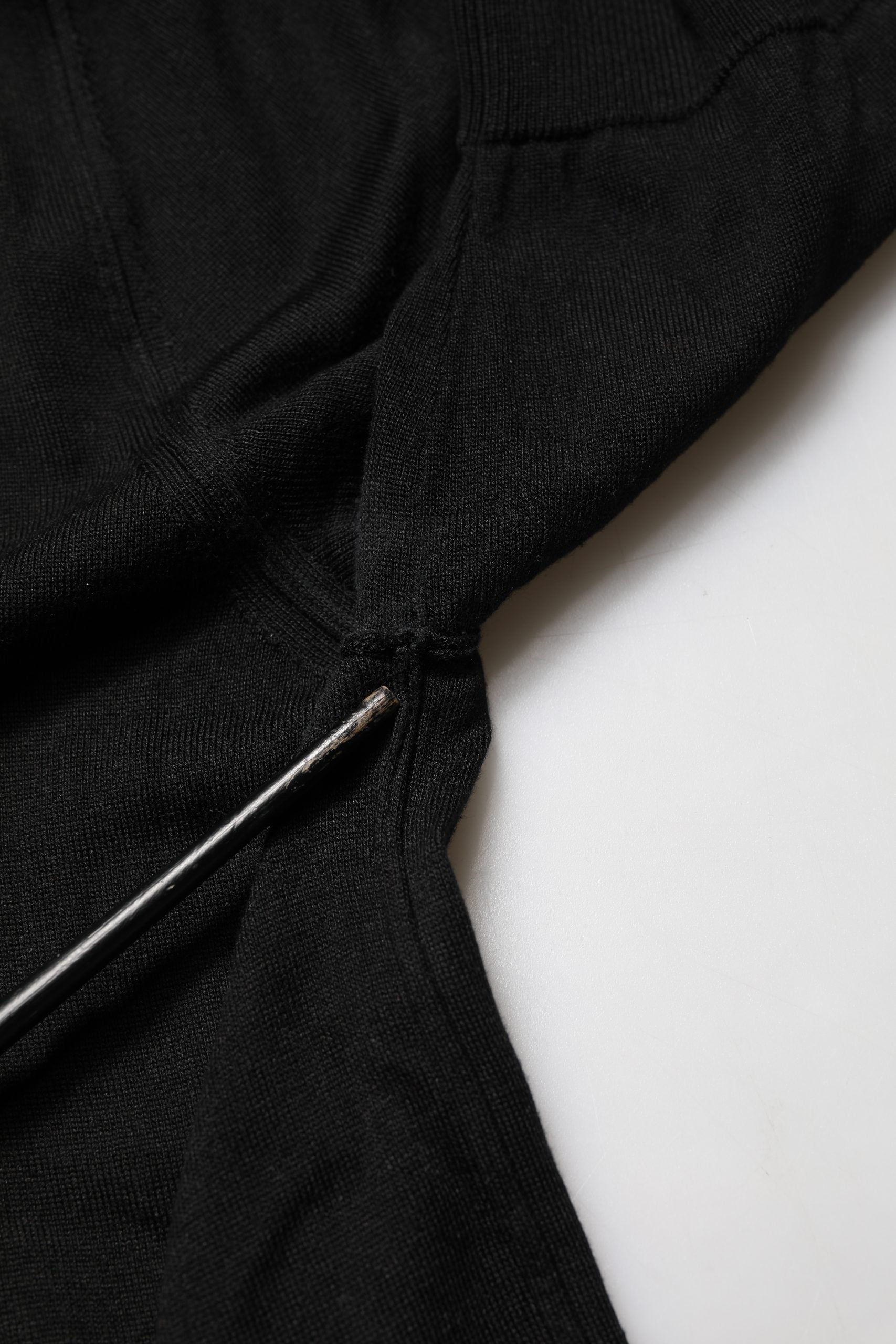 Dolce & Gabbana Black Wool Short Sleeves Men Polo  T-shirt | Regal Royce