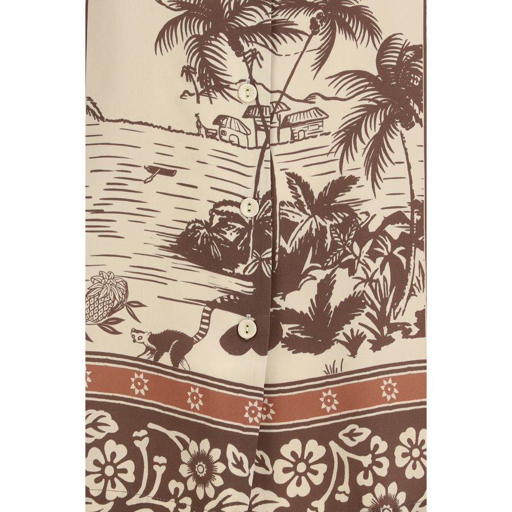 Alemais Multicolor Silk Pattern Shirt | Regal Royce