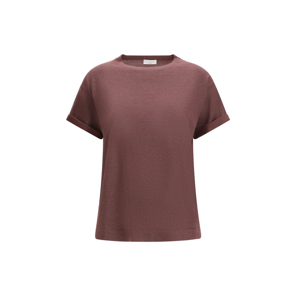 Brunello Cucinelli Bordeaux Nylon T-Shirt | Regal Royce
