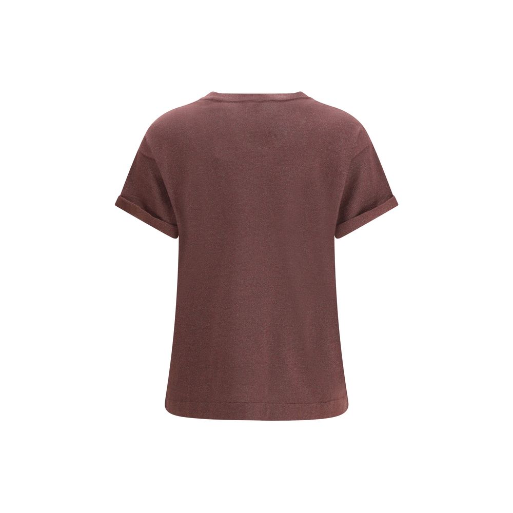 Brunello Cucinelli Bordeaux Nylon T-Shirt | Regal Royce