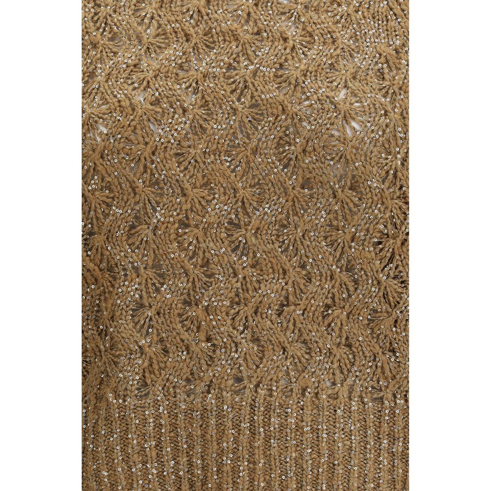 Brunello Cucinelli Beige Silk Sweatshirt | Regal Royce