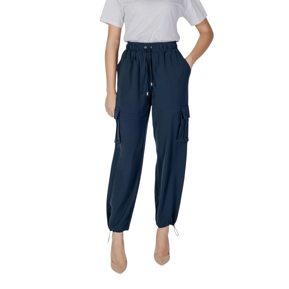 Liu Jo Blue Polyester Cargo Pants | Regal Royce