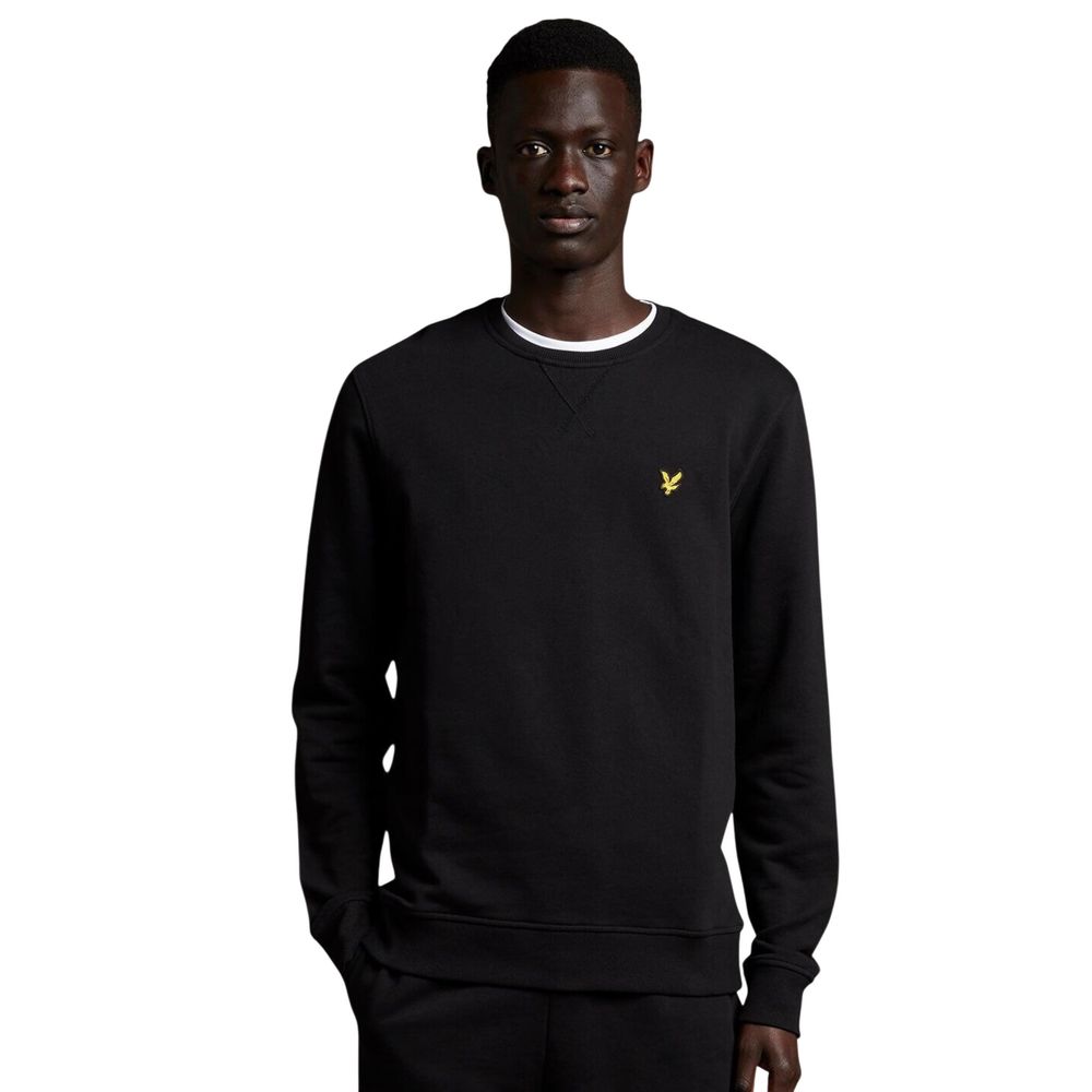 Lyle & Scott Black Cotton Sweatshirt | Regal Royce