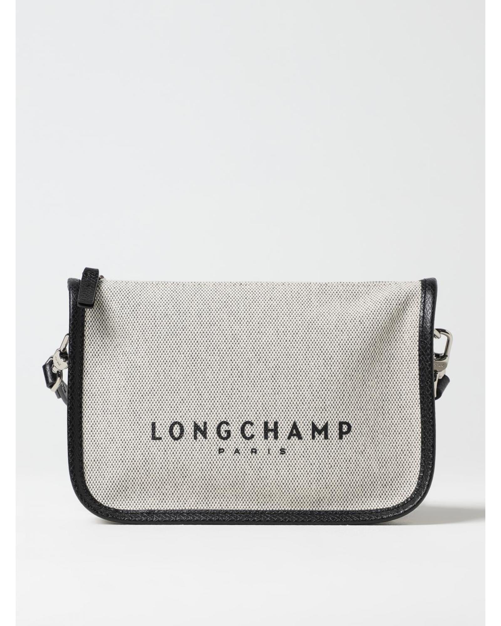 Longchamp Gray Cotton Crossbody Bag | Regal Royce
