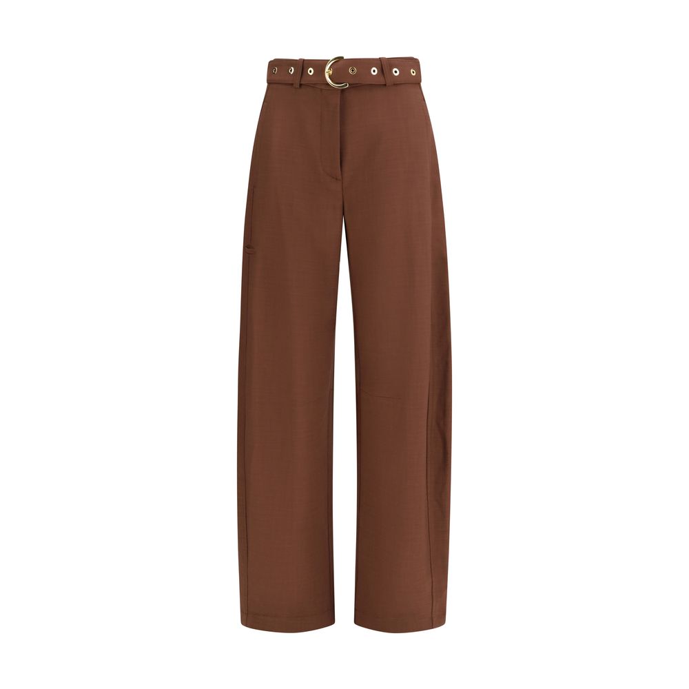 PINKO Brown Viscose Casual Pants | Regal Royce