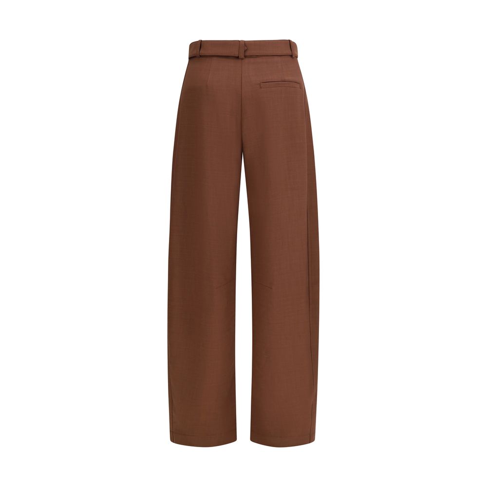 PINKO Brown Viscose Casual Pants | Regal Royce